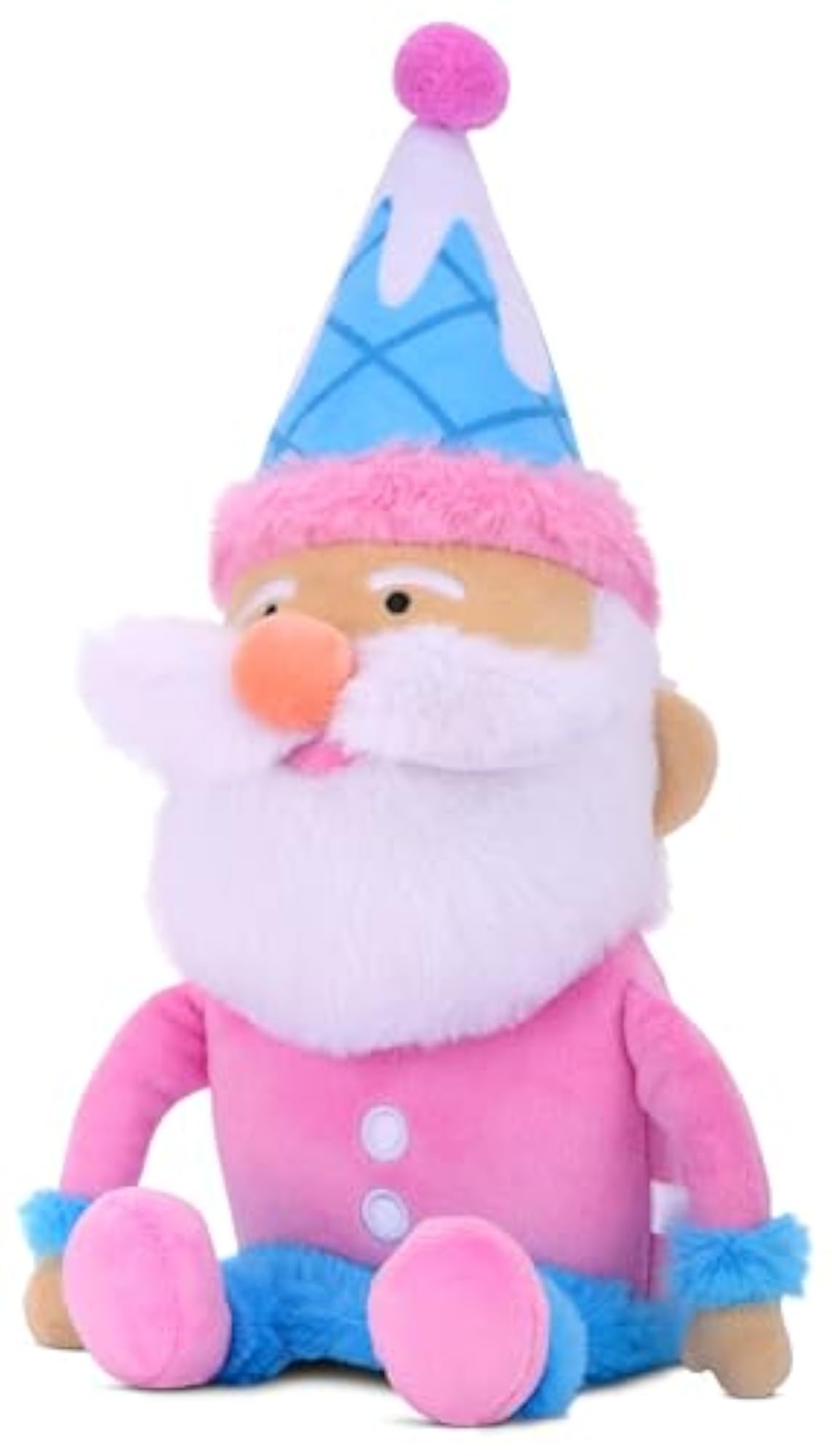 Sweet Santa Embroidered Accent Christmas Pillow Buddy